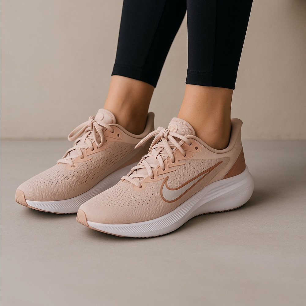 Nike Women's Zoom Winflo 7 'Barely Rose' CJ0302-601 Running Training Sneakers - Picture 1 of 14